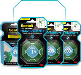 Fitas Scotch® Fixa Forte Transparente